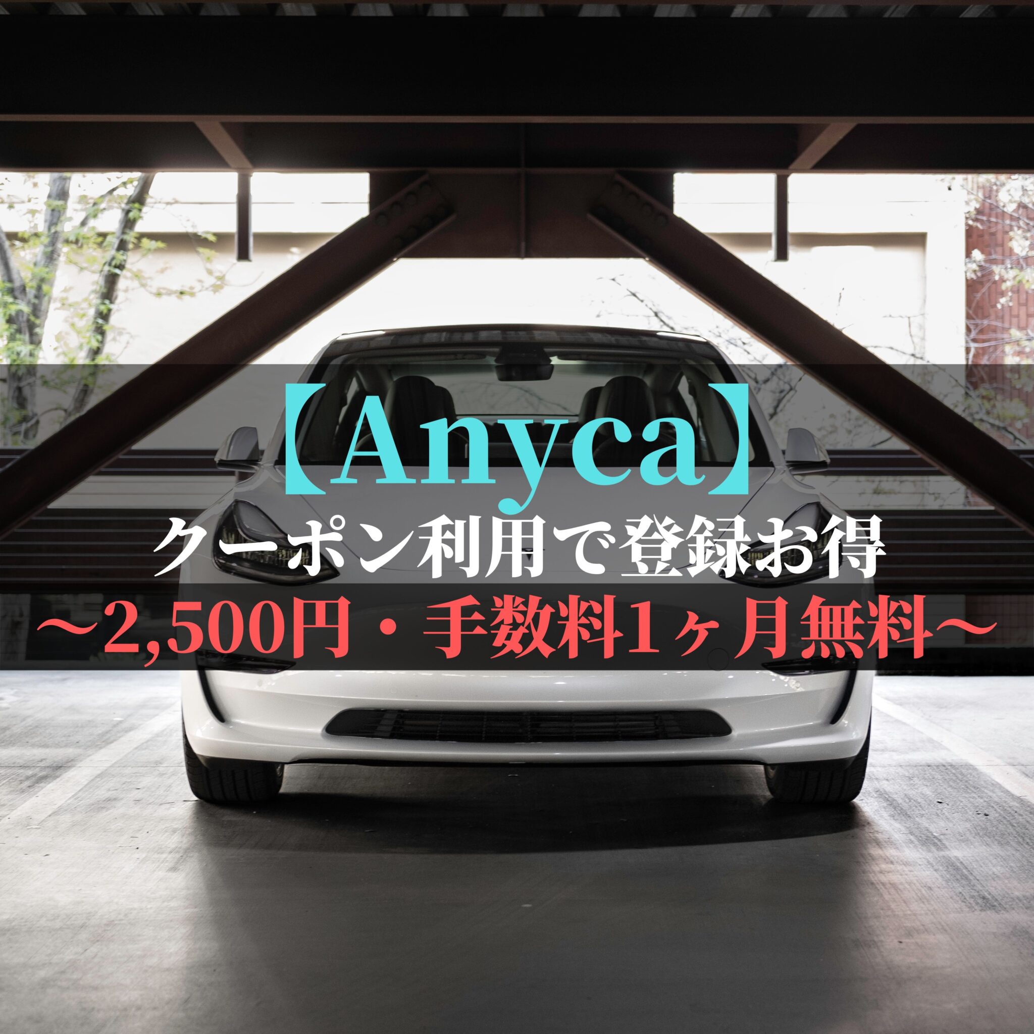 【Anyca】クーポン利用で登録お得〜2500円OFF・手数料1ヶ月無料〜