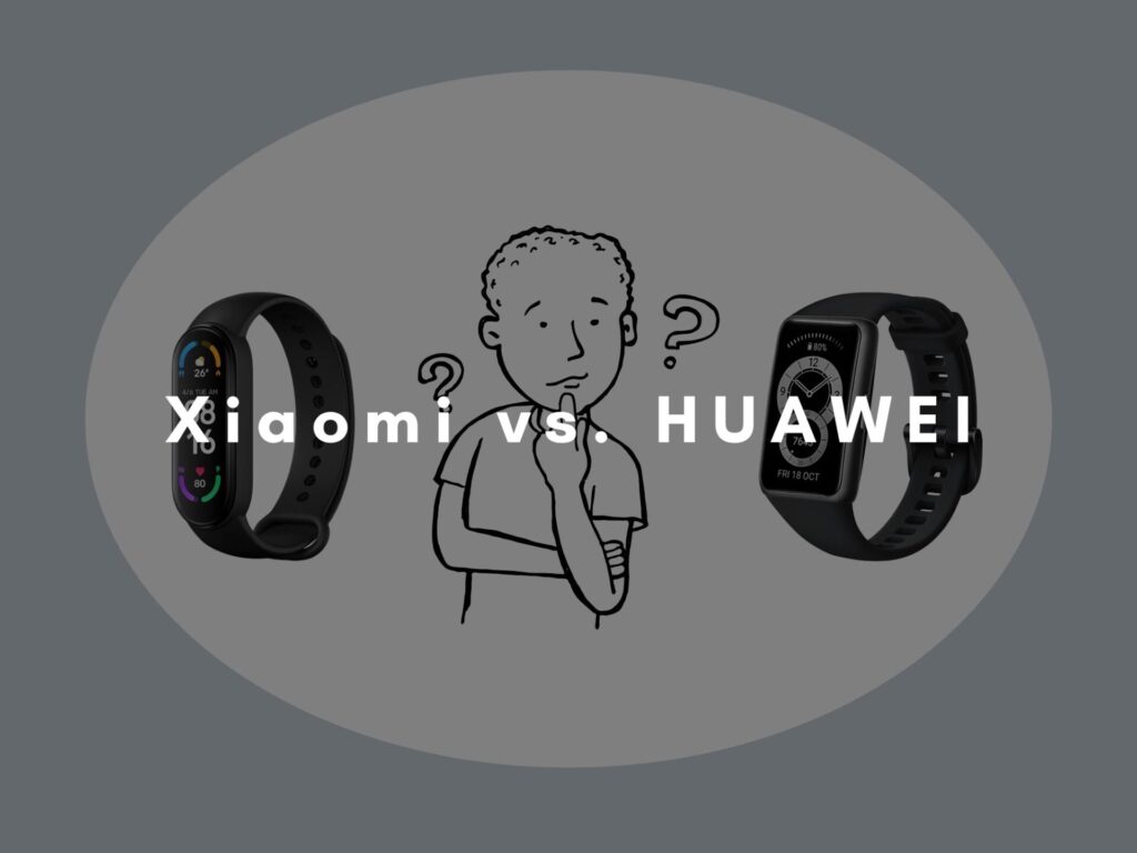 Xiaomi Mi Band6とHUAWEI Band6比較レビュー「どっちがいい？」